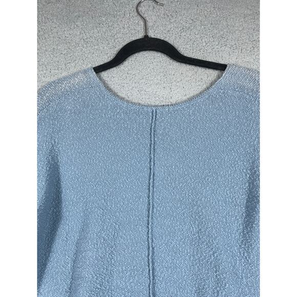 Coldwater Creek Women's Blue Short Sleeve Sweater Top Size S NWT - Picture 6 of 9